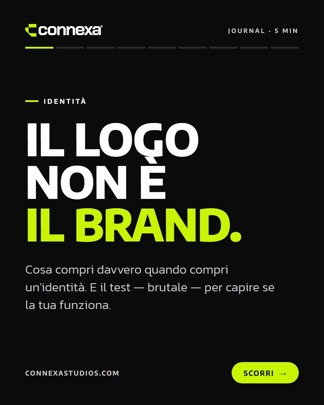 Carosello: Il logo non è il brand